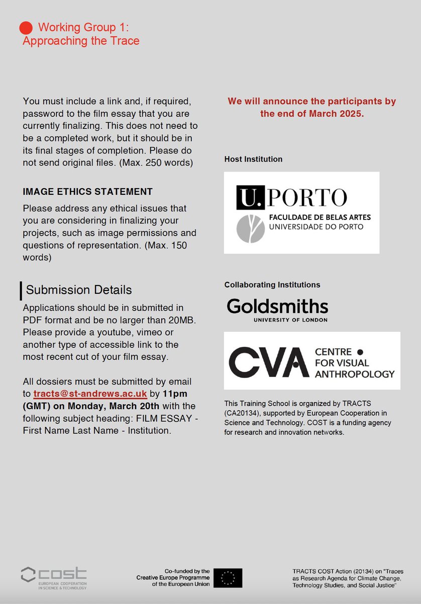 TRACTS COST Action tweet media