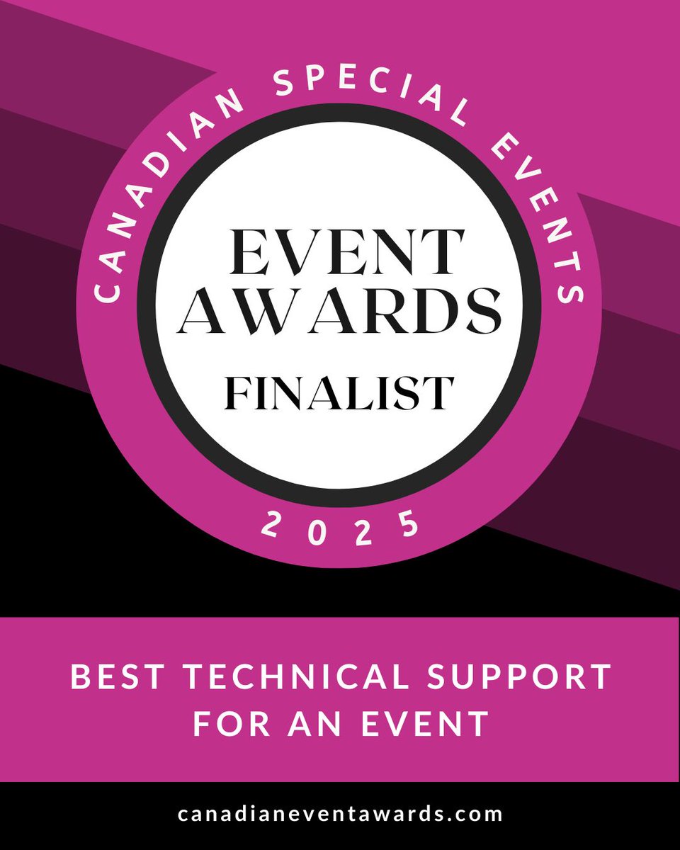 We're finalists! Impact AV Solutions is honoured to be named a finalist in the Best Technical Support for an Event category at this year's Canadian Event Awards! 

Stay tuned for the awards, and let's celebrate together!

#ImpactAV #CanadianEventAwards #EventTech #EventProduction