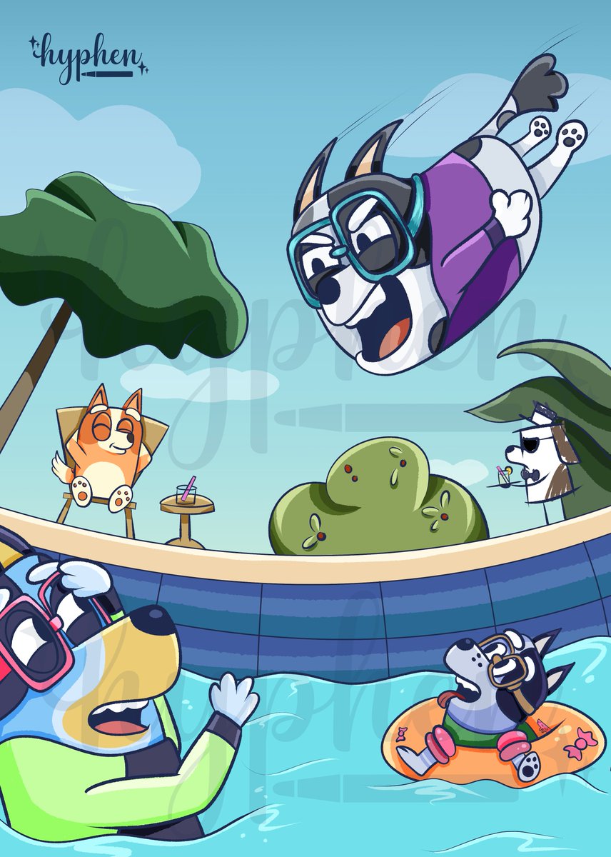 My 2nd piece for <a href="/BlueyZine/">Head Over Heelers: A Bluey Zine</a> 

I had a ton of fun working on this one. I hope you like it as well.

Please be sure to take a look at our leftovers going on now... and get a close look at the lanyard and notepads that I created too!