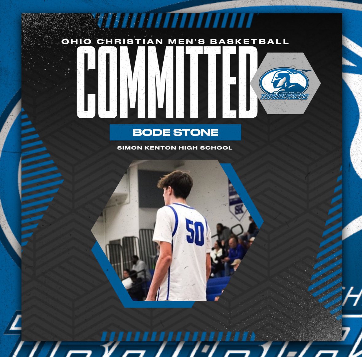 Congratulations to Bode Stone on his commitment to Ohio Christian!