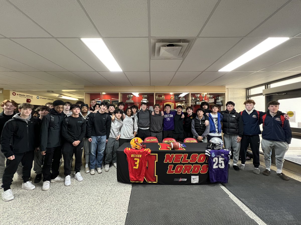 nelsonlordsftbl's tweet photo. Lords DB Owen Jackson made it official this afternoon with @westernuFB !! Owen caps of a great career in Red &amp; Gold and leaves as one of the Province’s top lockdown corners.  Best of luck in London with the Mustangs Owen ❤️💛 #NextLevelLords #UWO #RunWithUs 💜🩶🐎 https://t.co/HXzXBWFw5I