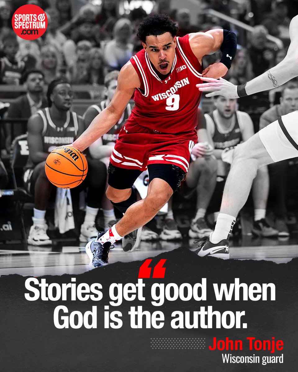 Sports_Spectrum's tweet photo. Star @johntonje1 is leading Wisconsin into the NCAA Tournament and believes "Jesus is King."

For more of his story, check out our website.
https://t.co/czU9Rd7IUx https://t.co/tS481WThpD