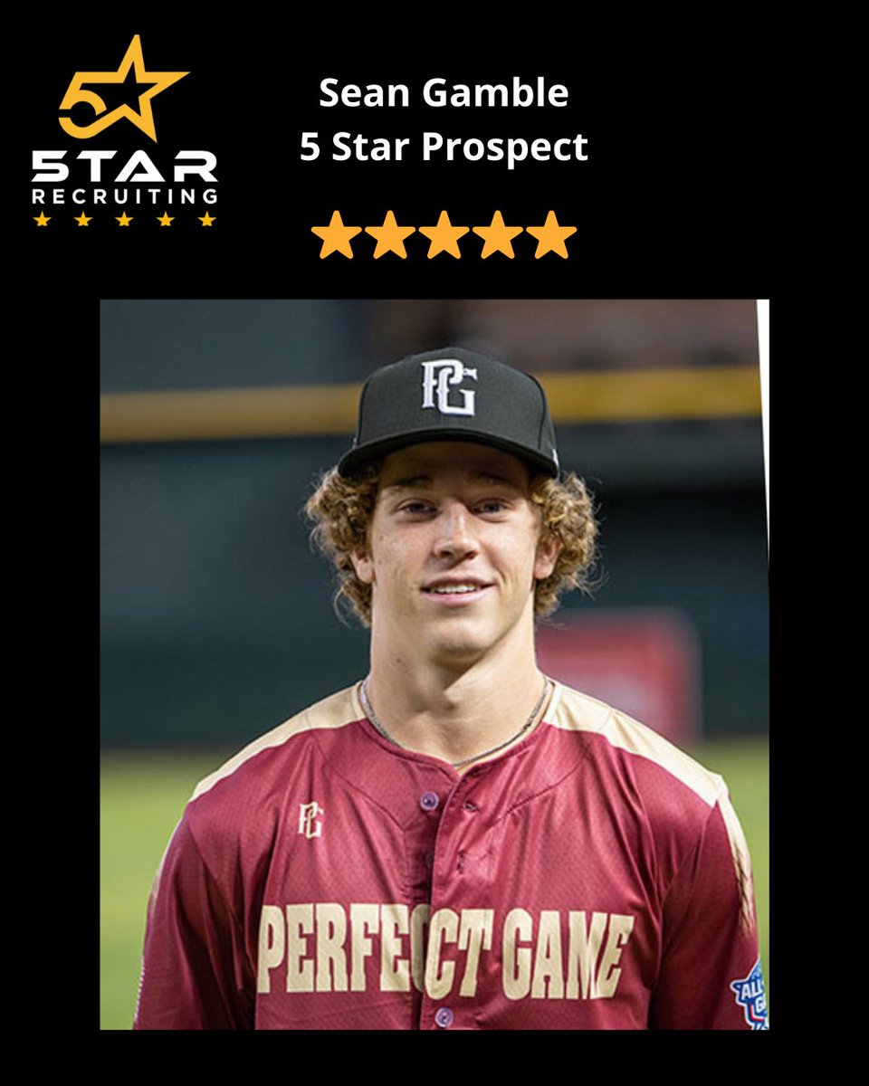 5tarBaseball's tweet photo. 5 ⭐️ Prospect 
Sean Gamble (OF/SS)
IMG Academy 
Vanderbilt Commit 

@IMGABaseball @VandyBoys @USAPrimeNat @Sean8Gamble 

#5tarbaseball #mlbdraft #ncaabaseball #highschoolbaseball #5starprospect  #baseballrecruiting https://t.co/0F2Gb87ms9