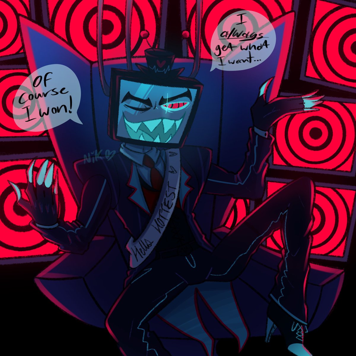Hell’s Hottest🫶🖤🩵
#vox #hazbinhotel
