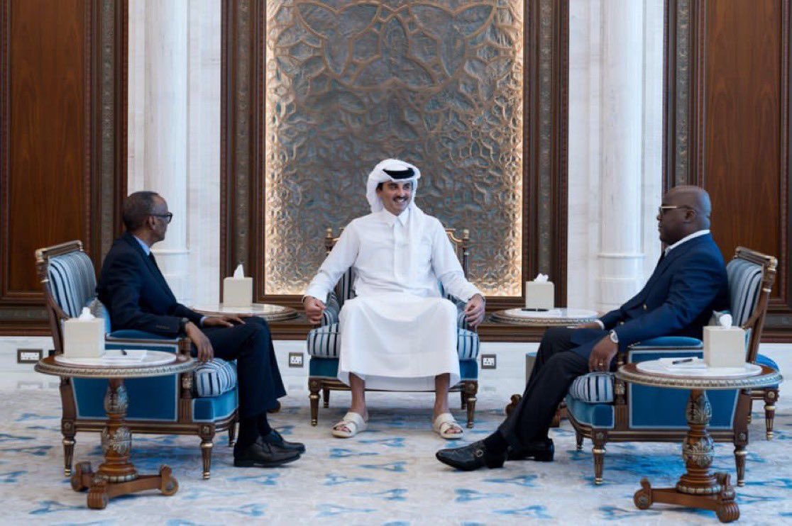 President Kagame and President Tshisekedi met today in Qatar 

Brigade, you are the media now 🫡