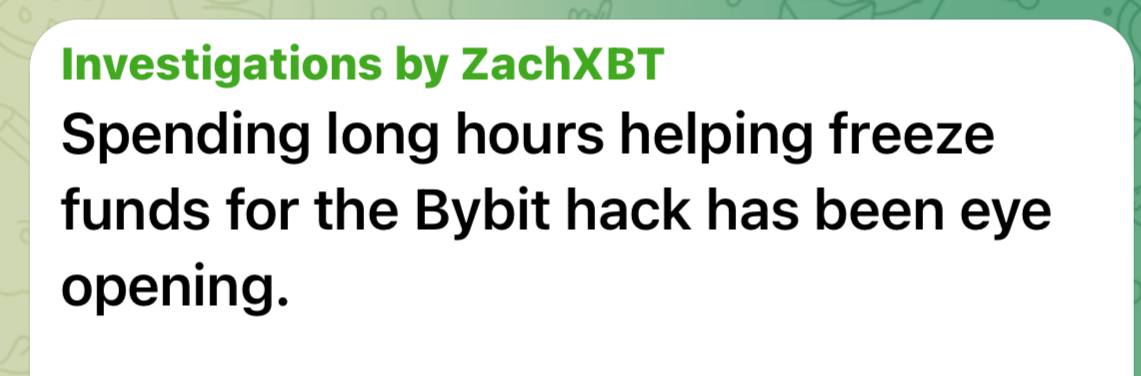 🕵️‍  ALERT: Detective ZachXBT warned that the crypto industry is failing on security, with hacks and money laundering happening too easily while platforms react too slowly. 

He highlighted that North Korea laundering $1.4 billion exposes major flaws, as decentralized projects
