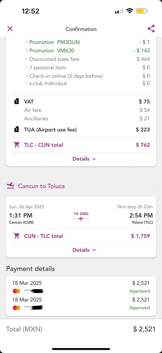 mariaabrahamrr's tweet image. Acabo de comprar un vuelo y me lo cobraron 2 veces!! 😭
Ya mandé Mail y llame por teléfono pero no me han ayudado! 
Que hago????? Con quien lo veo???? 
@flyvolaris 
@viajaVolaris #volaris #viajavolaris