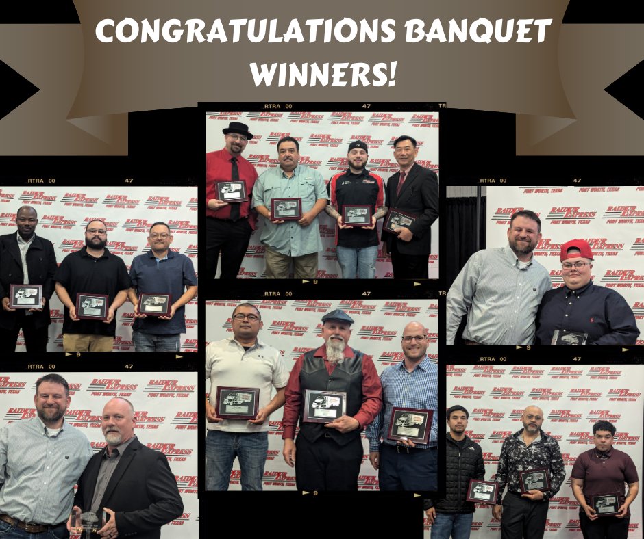 We recently had the opportunity to recognize some of our most hard working and dedicated drivers with awards at our annual Driver Banquet. Congratulations to everyone who received an award. We are the company we are today because of drivers like you! 🏆