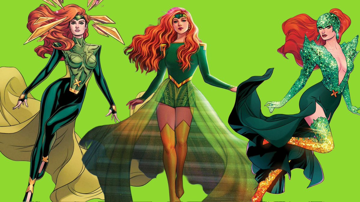 jeangreydaily's tweet photo. Jean Grey's looks throughout the hellfire gala.

Which one is your favorite? https://t.co/MZgwi654TS