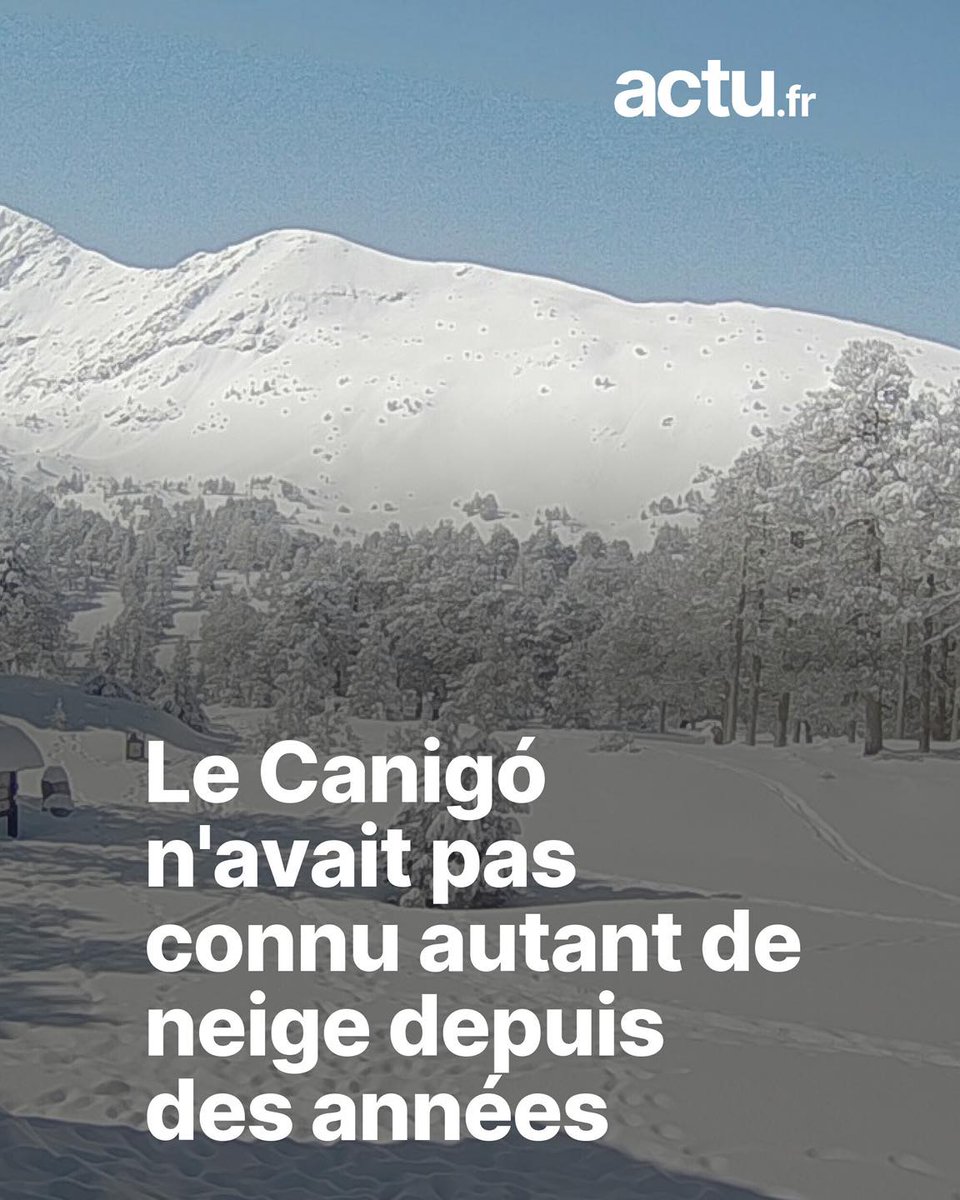 AssoClimatoReal's tweet image. Fin de la #sécheresse en #Roussillon. De nouvelles pluies sont attendues ces prochains jours. Le mont Canigou (Pyrénées-Orientales) est particulièrement bien enneigé. Le scénario de la #Californie se rejoue aussi ici. Variabilité climatique naturelle...