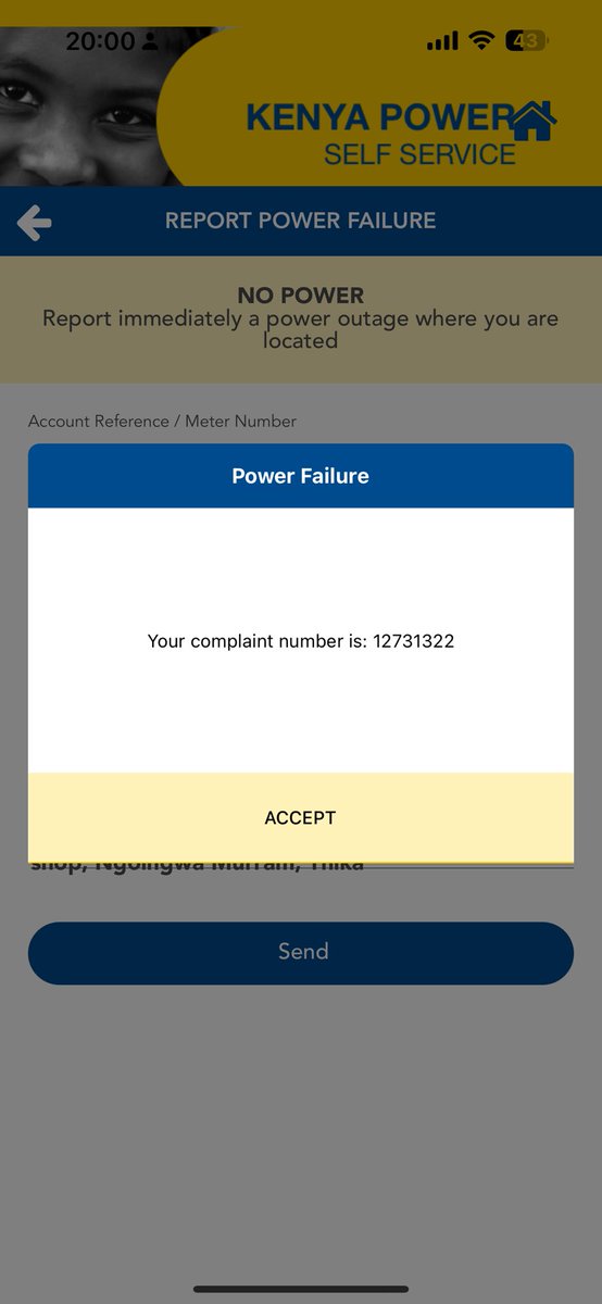 KuriawaMwangi01's tweet photo. @KenyaPower_Care kindly confirm the status of this complaint https://t.co/KgUSK9Ucp3