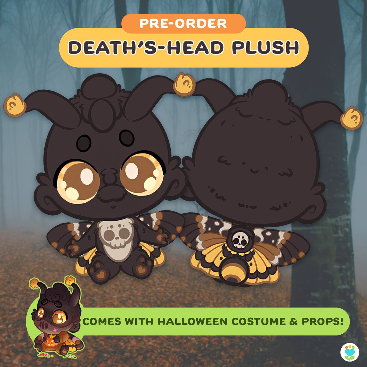 🦋 Meet Dottie! 🦋 Our charming, Halloween-loving,  Death's-Head Hawkmoth is ready to spread her wings, but we need your help to make her fly! 

Pre-order now to help unlock this hauntingly adorable Plushpanion.
buff.ly/QXN8ulg 

#plushies #deathmoth #spookyseason