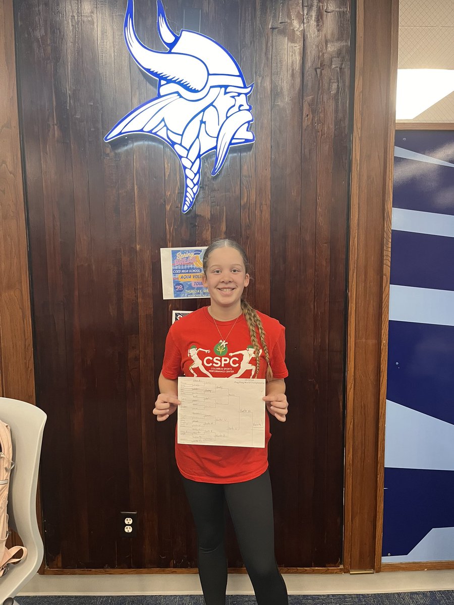 1st Period Ping Pong Championship! Congratulations Kiara Epley! 🏓 🏆 

#lakeviewvikes