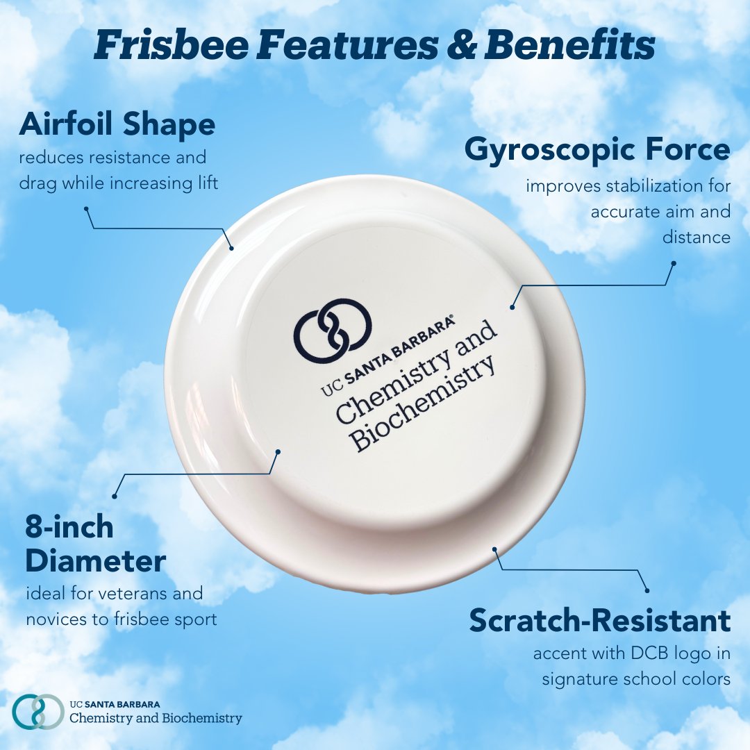 UCSB Department of Chemistry and Biochemistry (@ucsbchemistry) on Twitter photo This Friday, we're giving away a signature DCB Frisbee to ten lucky UCSB students! 😉🎁Check out our Instagram (<a href="/ucsbchemistry/">UCSB Department of Chemistry and Biochemistry</a>) to learn the rules and enter giveaways for #DCB merch! 🧪🤞#UCSB #UCSBChemistry #Giveaway This Friday, we're giving away a signature DCB Frisbee to ten lucky UCSB students! 😉🎁Check out our Instagram (<a href="/ucsbchemistry/">UCSB Department of Chemistry and Biochemistry</a>) to learn the rules and enter giveaways for #DCB merch! 🧪🤞#UCSB #UCSBChemistry #Giveaway