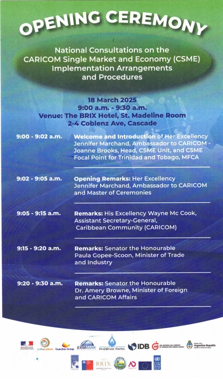 Embassy of Chile Trinidad and Tobago (@embachilett) on Twitter photo Today we joined the Inaugural Ceremony of the "National Consultations on the CSME Implementation Arrangements and Procedures" and the "Regional Meeting for the GRULAC Region to the 2025 Conferences of the BRS Conventions". Gracias y éxitos <a href="/AmeryABrowne/">Amery Browne</a> <a href="/MP_ScoonGP/">Paula Gopee-Scoon</a> <a href="/pennybeckles/">Pennelope Beckles🌐</a> Today we joined the Inaugural Ceremony of the "National Consultations on the CSME Implementation Arrangements and Procedures" and the "Regional Meeting for the GRULAC Region to the 2025 Conferences of the BRS Conventions". Gracias y éxitos <a href="/AmeryABrowne/">Amery Browne</a> <a href="/MP_ScoonGP/">Paula Gopee-Scoon</a> <a href="/pennybeckles/">Pennelope Beckles🌐</a>