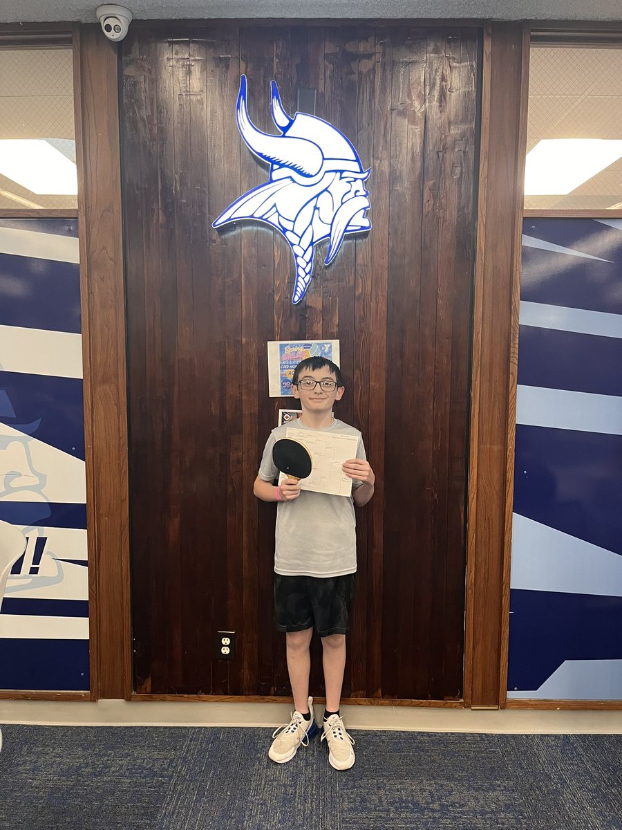 3rd Period Ping Pong Championships! Congratulations to our champion Lathan Curtis! 🏓🏆

#lakeviewvikes