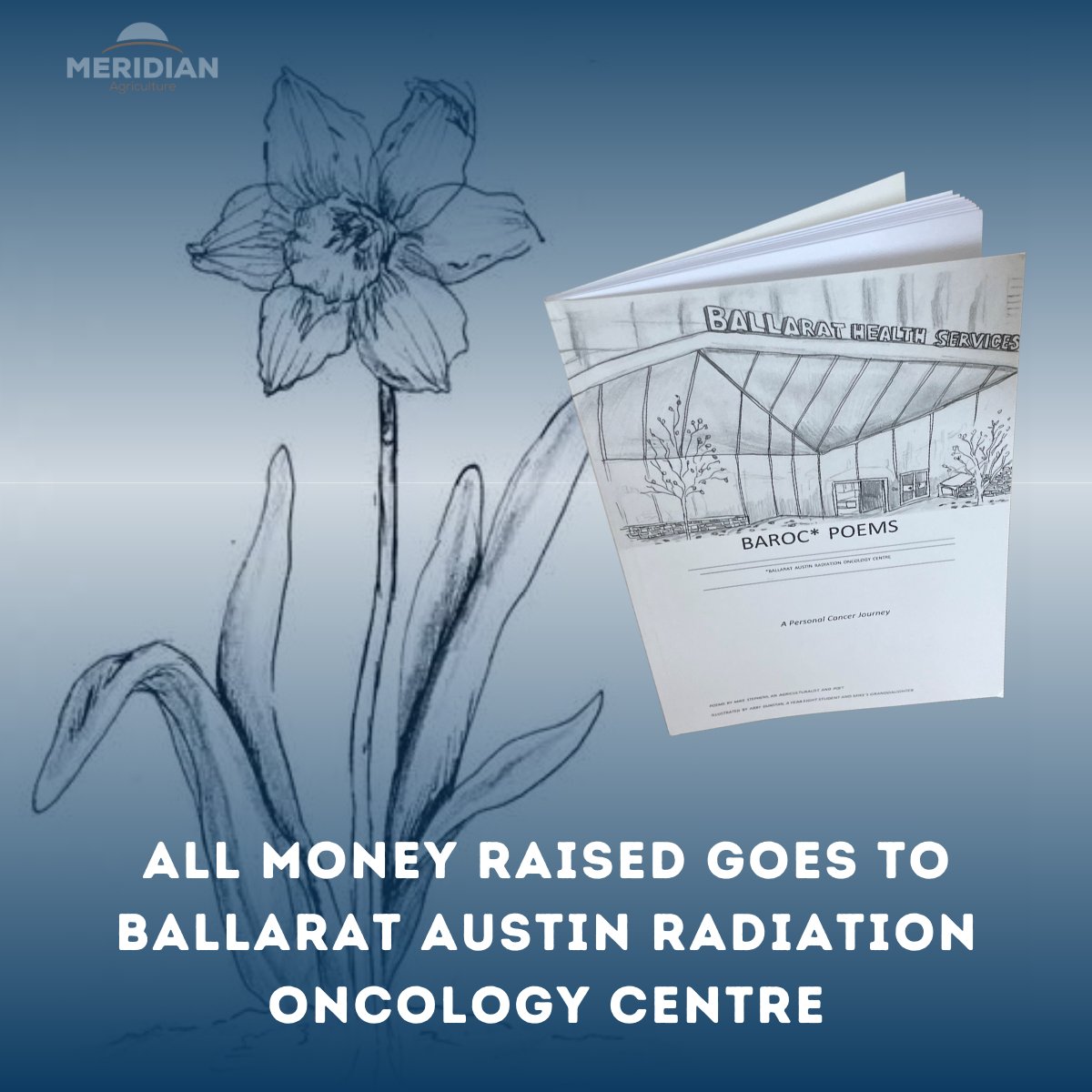 Meridian Ag Director Mike Stephens has written a light-hearted poetry booklet sharing his journey with prostate cancer. Proceeds will go to the Ballarat Austin Radiation Oncology Centre (BAROC). Order your copy for $20 (+ postage): forms.office.com/r/k6te0jcp1f
#MensHealth