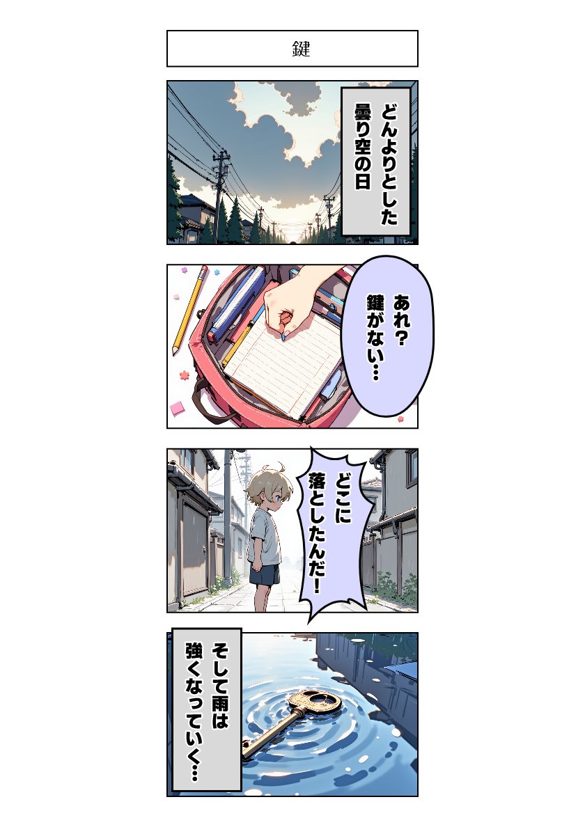 今日の4コマ:鍵 