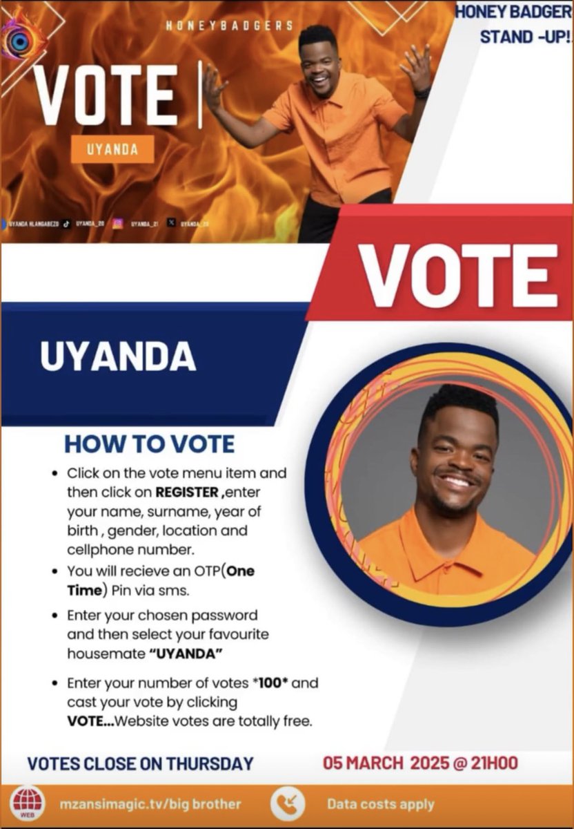 Uyanda_20's tweet image. Team No sleep 🛌 it is a good time to vote ….. Let’s vote Uyanda now 🏃‍♀️🏃‍♀️🏃‍♀️🕺🕺🕺

VOTE UYANDA ONLY 
UYANDA FOR 2 MILLION

 #BBMzansi
#UyandaHlangabezo

Credit: Big Brother Mzansi
No copyright infringement intended.