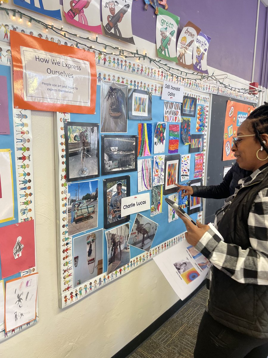 What talented K students we have <a href="/CHUHRoxEl/">Roxboro Elementary</a> ! The Art Gallery was a huge success!