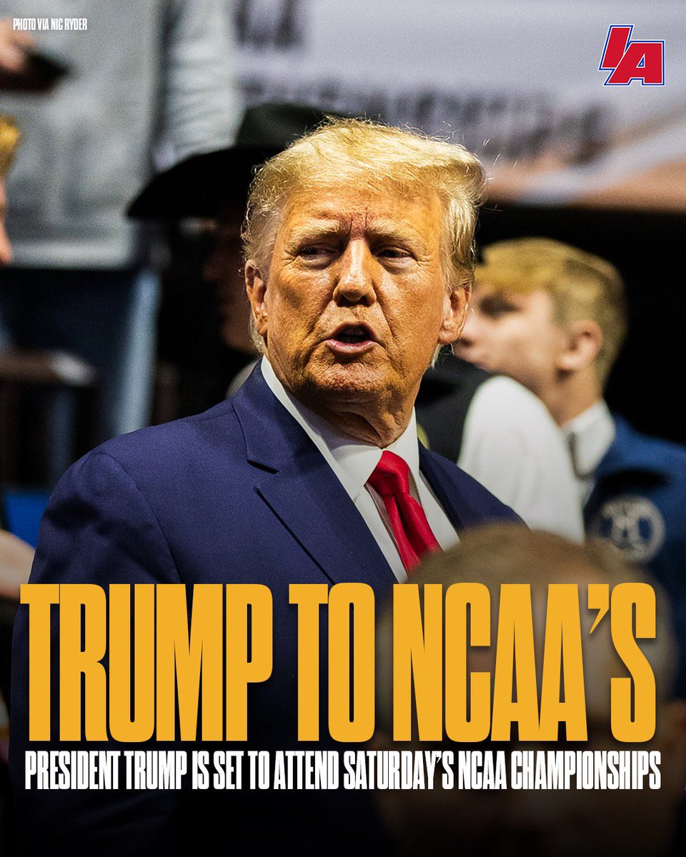 POTUS is set to be in attendance Saturday night 🤼‍♂️ 

#IAwrestle