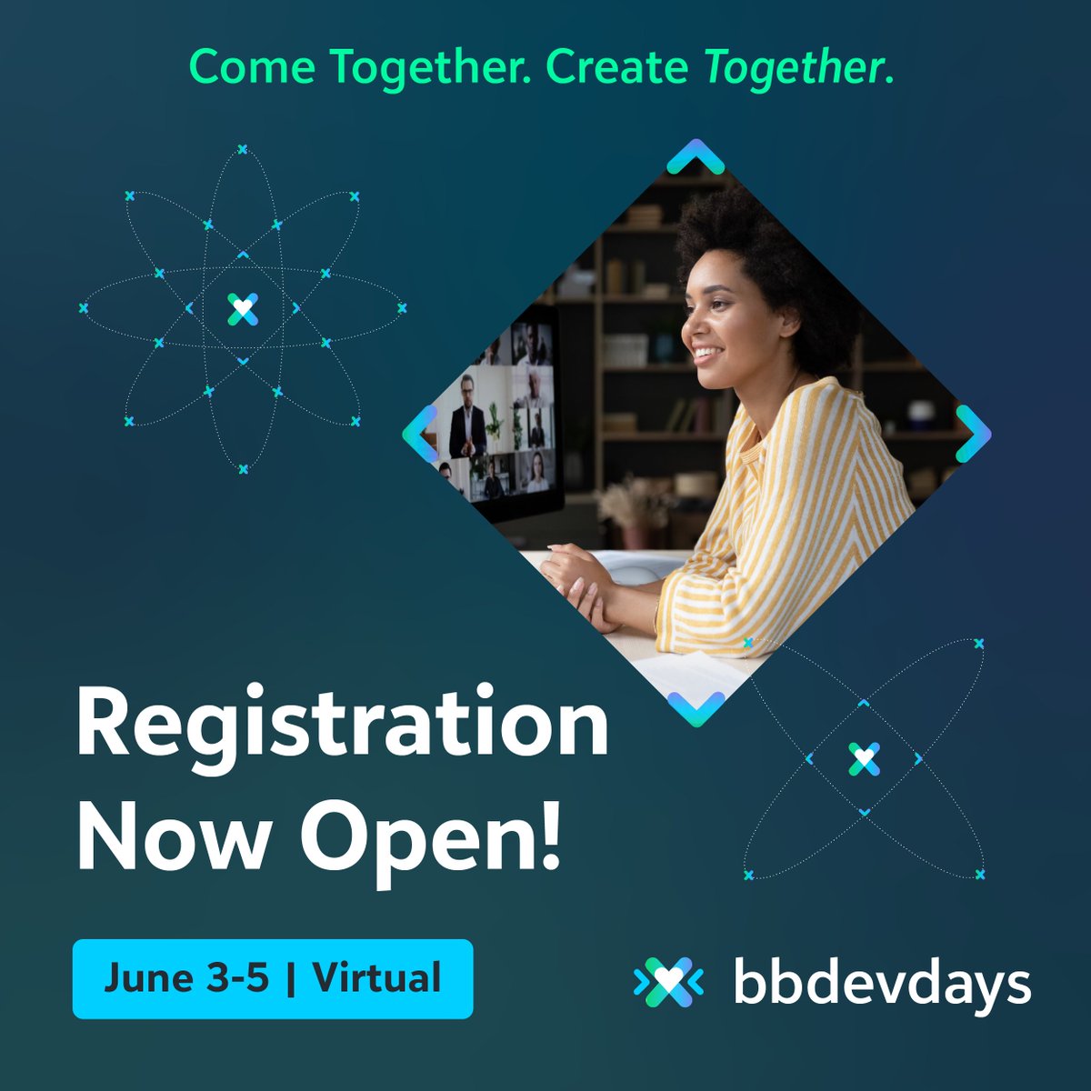 DDKeyworth's tweet photo. Whether you’re a #bbdevdays coding pro or a tech novice, we would love you to join us at our annual virtual @Blackbaud Developer Conference on June 3-5. Explore ways to leverage Blackbaud solutions through demos, Skills Labs, &amp; more. Hope to see you there! https://t.co/0ZIaJ04FTx https://t.co/mxLyPBhSuB