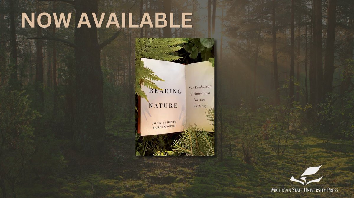 NOW AVAILABLE: Reading Nature

"Reading Nature" highlights the ten books that most influenced the scope and direction of literary natural history in the United States.

For book information, please visit: msupress.org/9781611865356/…