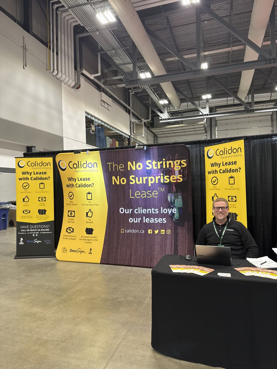 Canada’ Farm Show 2025 is underway in Regina.  

Stop by and chat with our Calidon Team about our #NoStrings #NoSurprises ag leases. 

We are located in Viterra International Trade Centre Hall #11

#cfs2025
#skag