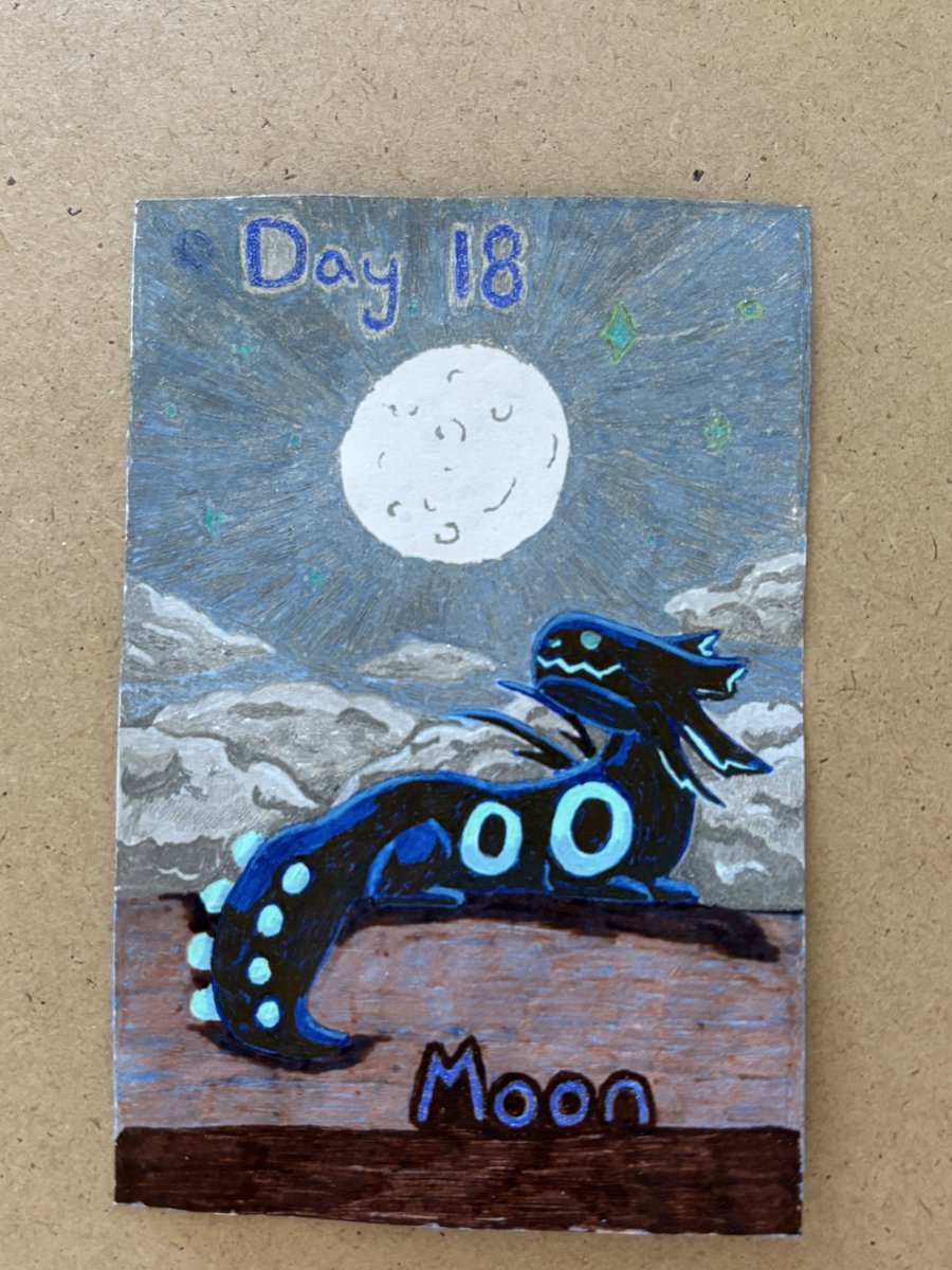 #RWArtMonth Day 18! Im so sad the stars are hardly visible 😭