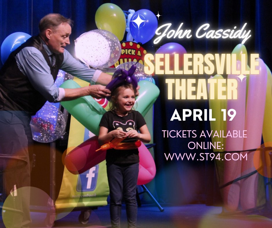 Don't miss John Cassidy at Sellersville Theater on April 19th!  Tickets are available online at st94.com/events/john-ca…