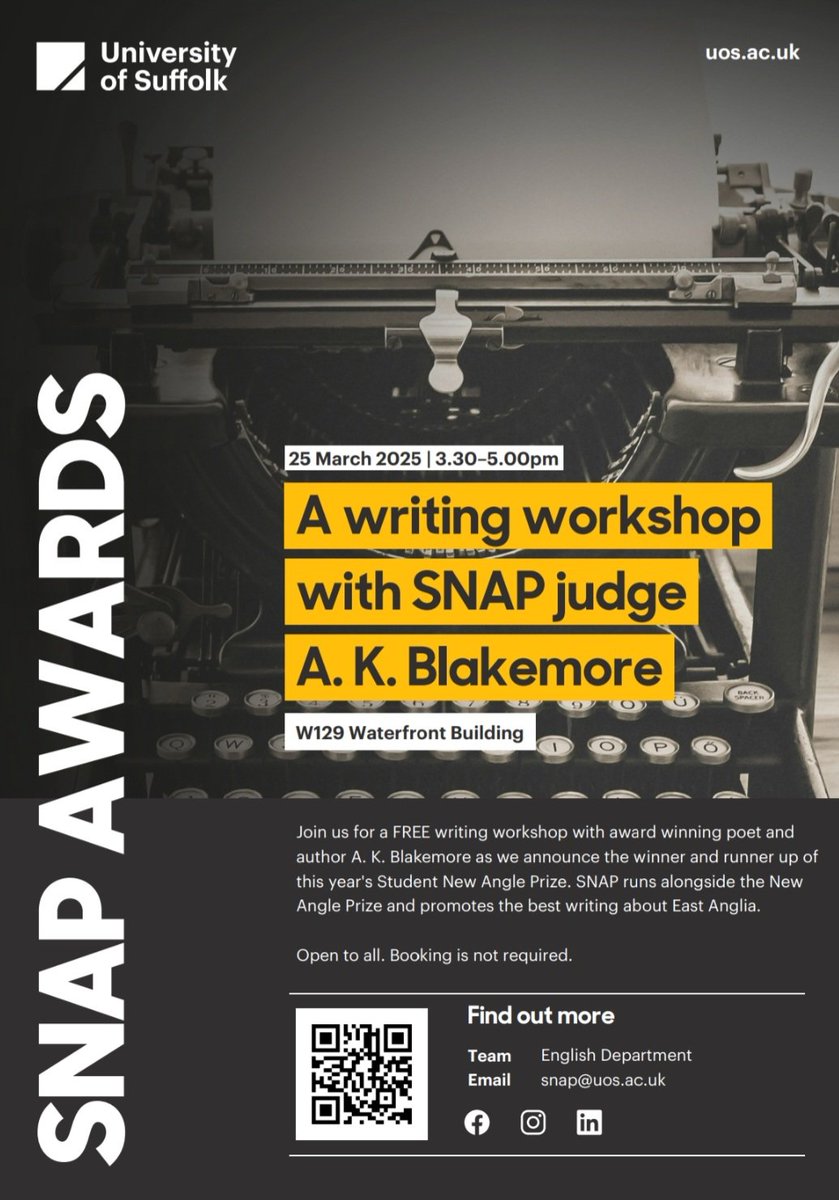 University of Suffolk English tweet media