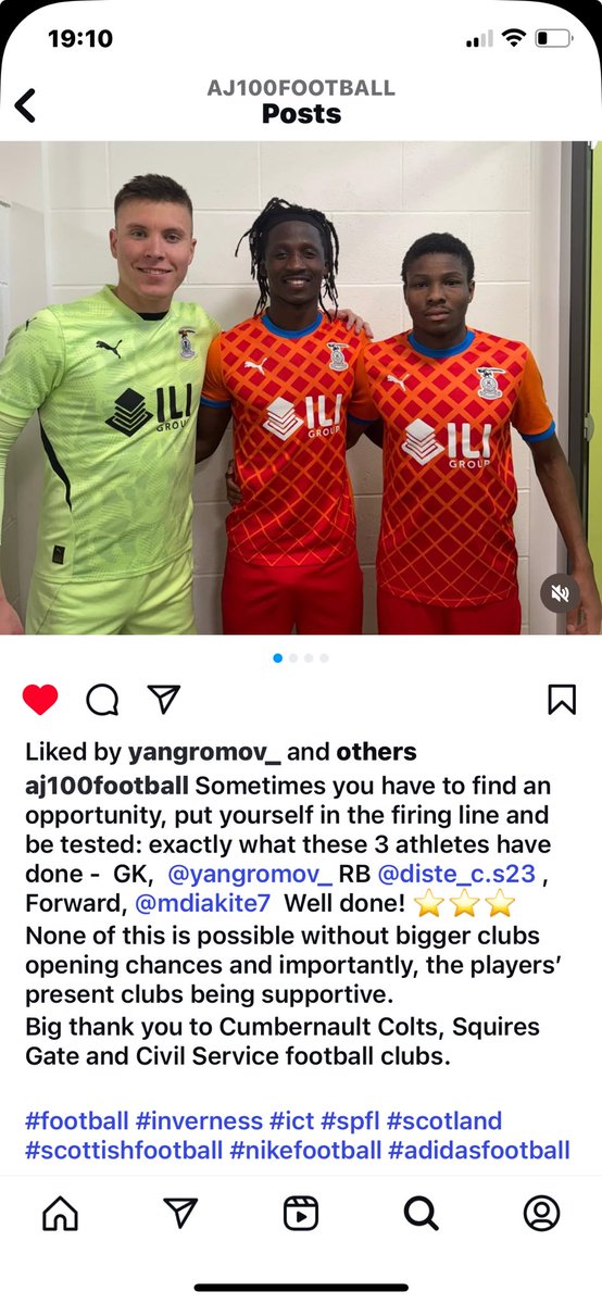 Big thank you to the efforts of Inverness, Cumbernault Colts, Squires Gate and Civil Service FC.