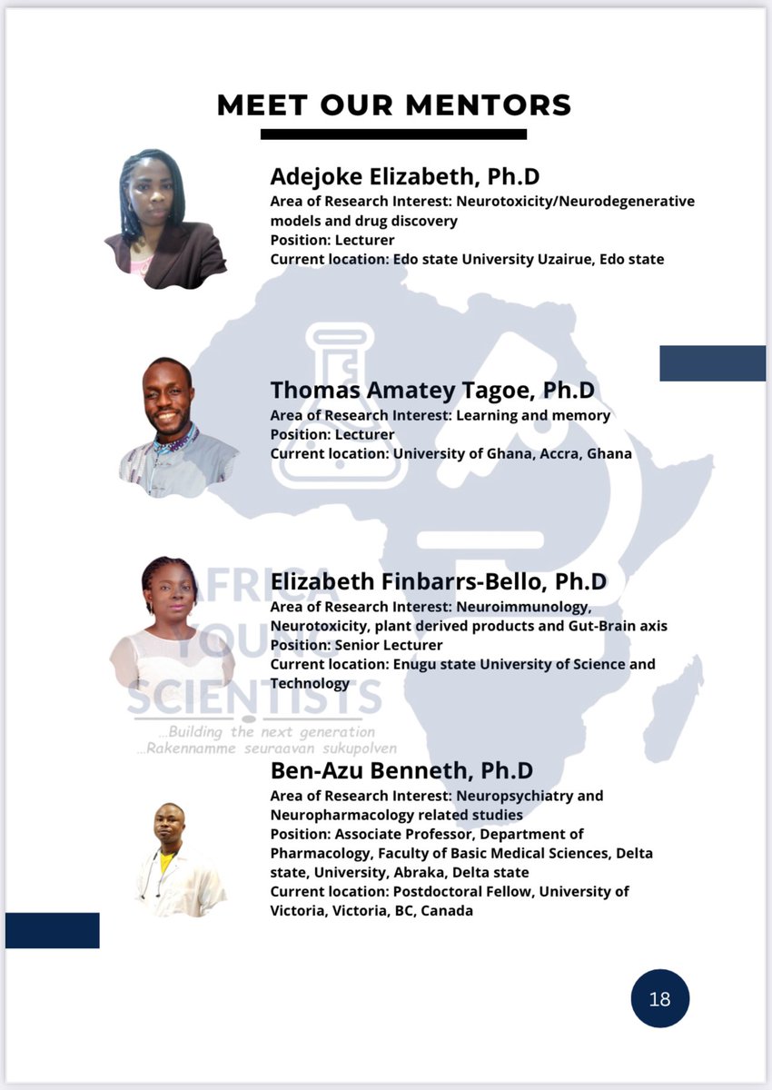 Africayoungsci1's tweet photo. We value our mentors for their impactful contributions. #AYSMP https://t.co/XZsKzRzaQb
