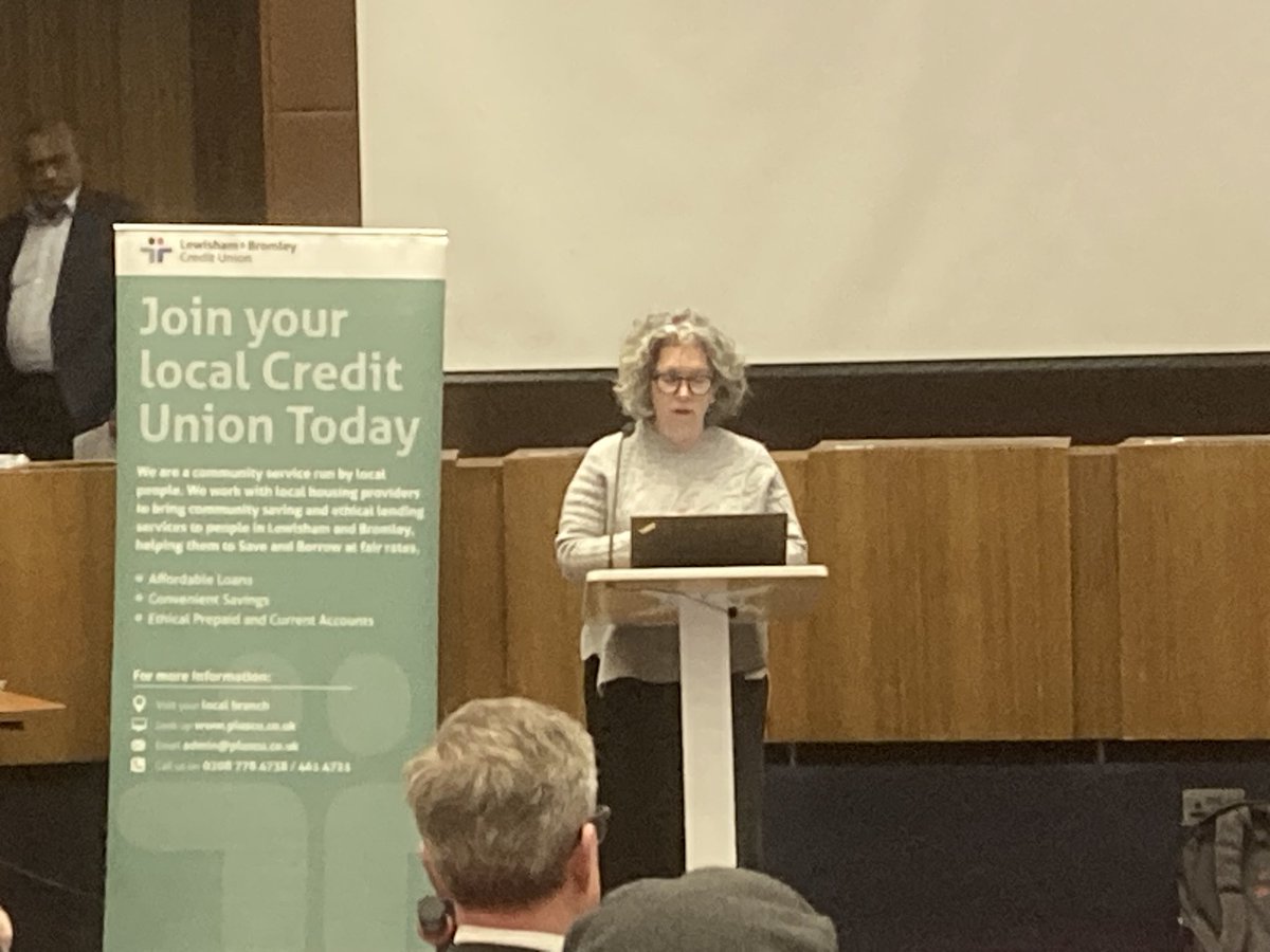 Simon Jeal (@simon_jeal) on Twitter photo Great to hear <a href="/LewishamCouncil/">Lewisham Council</a> Cllr Amanda De Ryk speak at <a href="/LewishamBromley/">Lewisham & Bromley Credit Union</a> AGM last night on the council working with them to support low income people and reduce homelessness.
Meanwhile <a href="/LBofBromley/">Bromley Council</a> are closing their welfare fund and cutting council tax support by 20%โฆ Great to hear <a href="/LewishamCouncil/">Lewisham Council</a> Cllr Amanda De Ryk speak at <a href="/LewishamBromley/">Lewisham & Bromley Credit Union</a> AGM last night on the council working with them to support low income people and reduce homelessness.
Meanwhile <a href="/LBofBromley/">Bromley Council</a> are closing their welfare fund and cutting council tax support by 20%โฆ