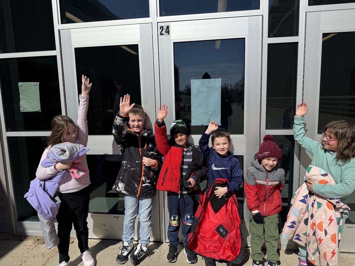 5 out of 6 First Graders predict a snow day tomorrow!