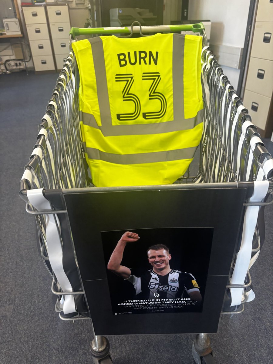 deanjohn1975's tweet photo. Celebrating our local hero Dan Burn in Asda Blyth, we’ve retired his Porter’s uniform, always welcome back Dan we’ll keep vacancy open if things don’t work out, get the feeling you’ll be fine ⚫️⚪️  🏆 @NUFC @alanshearer @antanddec @leazesender_ @bbcnewcastle @toonarmy_com https://t.co/lDZ5LLsstg