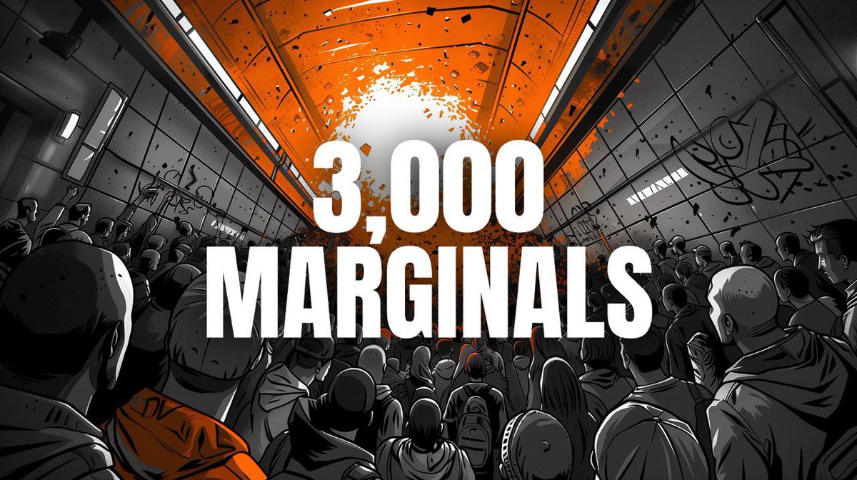 WE ARE 3,000 MARGINALS
WE ARE 3,000 MARGINALS
WE ARE 3,000 MARGINALS