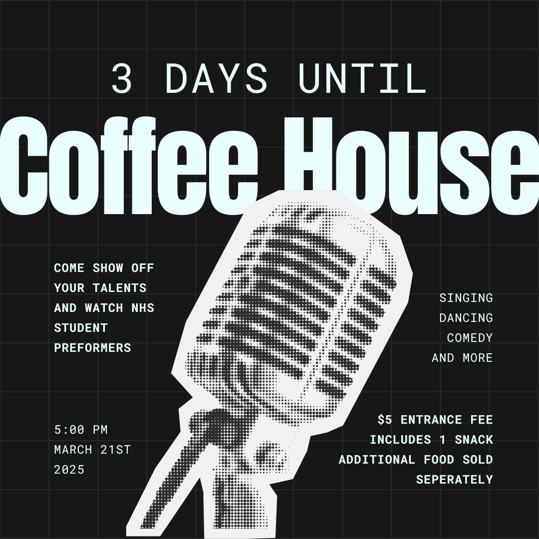 Neenah HS student government is hosting its annual coffee house event on Friday, March 21. The event is an open mic night for students to share their talents in comedy, music and more with their community.