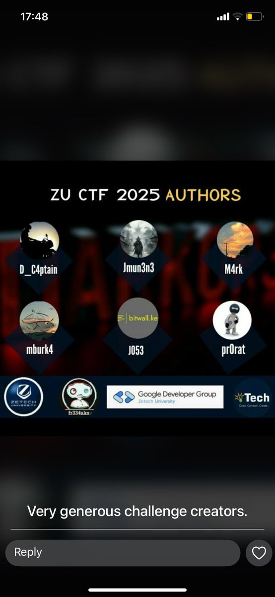 We are thrilled to announce that Fr334aks-mini has teamed up with Zetech University to host an exhilarating Capture The Flag (CTF) competition tomorrow! 🎉

🗓 Date: March 19, 2025 
🕒 Time: 08:00 AM - 07:00 PM

Join us for a day filled with challenges, learning, and fun!