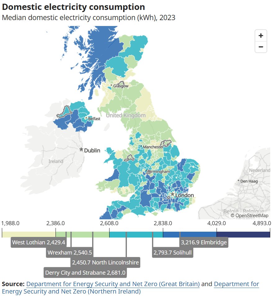 ChrisHatton_ONS's tweet image. Did you know you can find local domestic electricity consumption data at …lore-local-statistics.beta.ons.gov.uk/indicators/dom… as well as data on gas consumption and greenhouse gas emissions. #environmentdata #ukdata #energy #environment