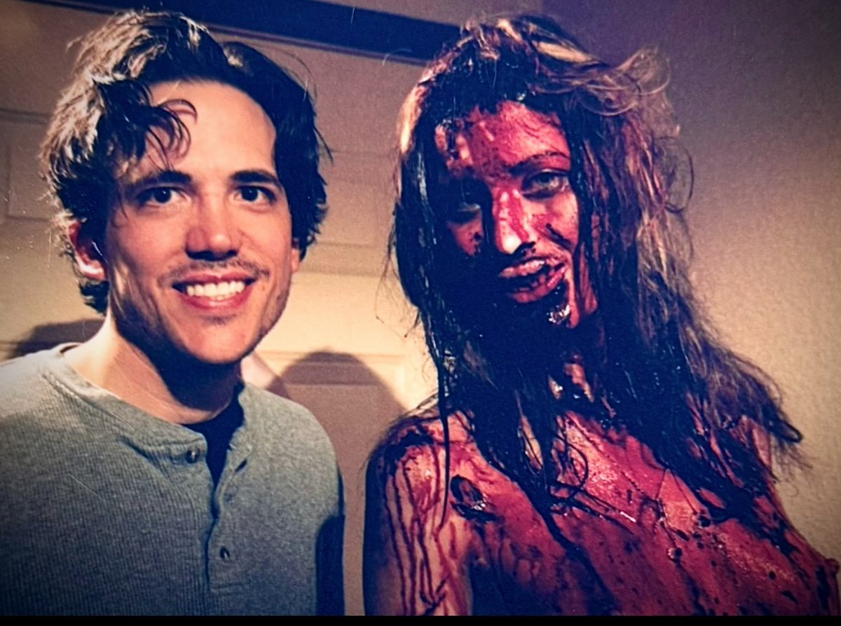 BTS on - ‘Murder-Set-Pieces’

The cam is Arri IIC 

Whoever took still shots developed the film in acid 😂

Catch this scene fully Uncut on the new 4K UHD release from <a href="/MassacreVideo/">Massacre Video</a>