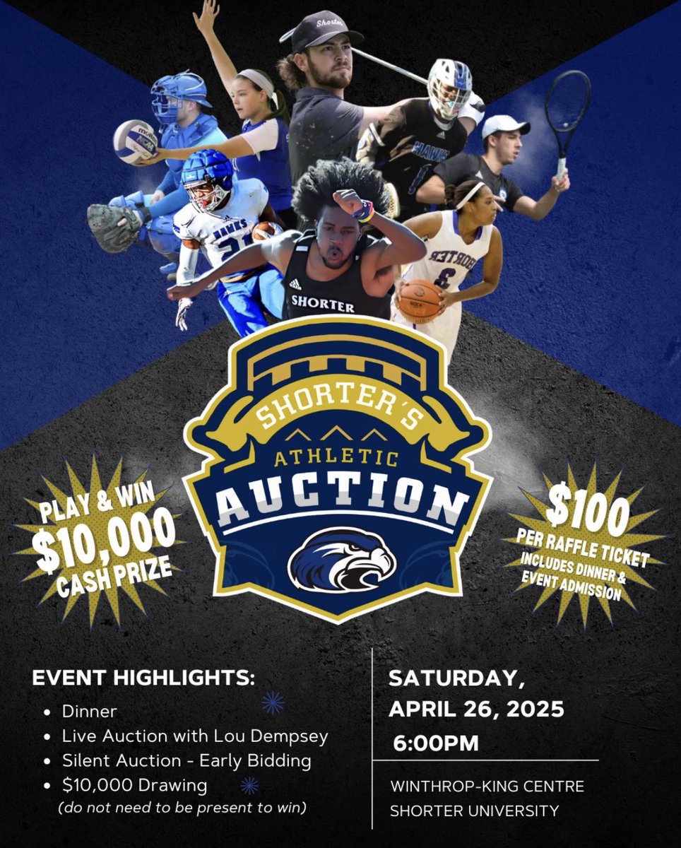 coachmorrison58's tweet photo. Looking forward to an amazing night on “The HILL” celebrating and supporting Shorter Athletics. Money made at the event will go towards our new Weight Room Facility. Shorter Athletics are continuing the build “Brick by Brick” @shorteruniv 

https://t.co/mSWmD0CXly https://t.co/qJkbUlrvCB