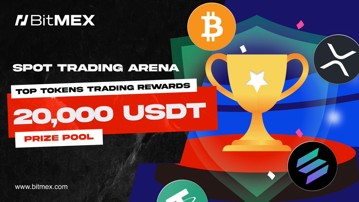 🚀 Mới tham gia BitMEX?

💰 Chia sẻ quỹ thưởng 20,000 USDT bằng cách giao dịch BTC, ETH, SOL và XRP trên BitMEX Spot!

📌 Chi tiết tại đây 👇
bitmex.com/spot-trading-2…