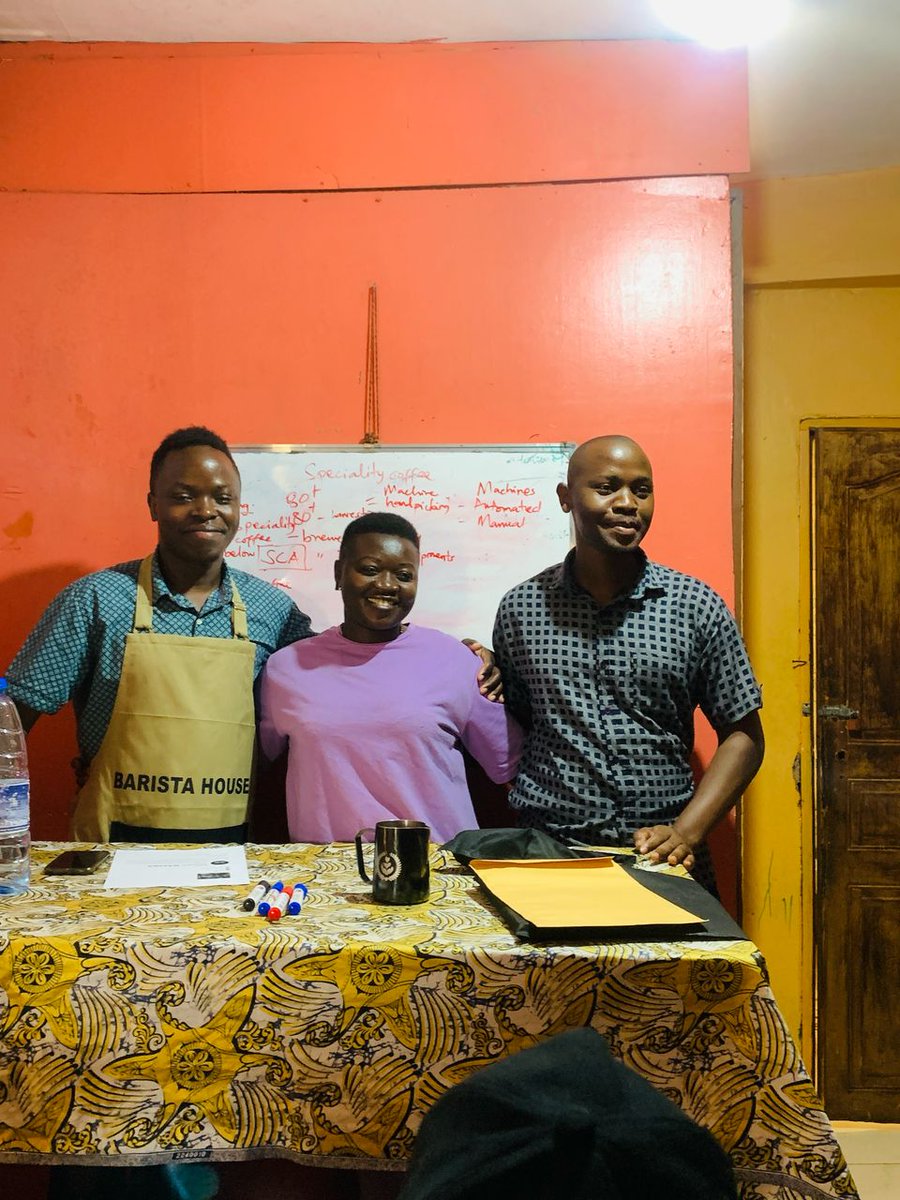 Barista House Uganda (@baristahouseug) on Twitter photo As we always have sharing moments, were blessed to host 2 senior Baristas who are now Managers in different cafes , Saudi Arabia and Somalia to share knowledge and skills <a href="/acpcu_ltd/">Ankole Coffee</a> <a href="/GKatabazi/">Gerald Katabazi.</a> <a href="/KBarigye/">Kenneth Barigye</a> <a href="/MAAIF_Uganda/">MAAIF 🇺🇬</a> <a href="/CoffeeUganda/">MAAIF_Coffee Production & Development Dept</a> <a href="/_AfricaCoffee/">Africa Coffee News Network</a> <a href="/UCRA256/">Uganda Coffee Roasters Association</a> As we always have sharing moments, were blessed to host 2 senior Baristas who are now Managers in different cafes , Saudi Arabia and Somalia to share knowledge and skills <a href="/acpcu_ltd/">Ankole Coffee</a> <a href="/GKatabazi/">Gerald Katabazi.</a> <a href="/KBarigye/">Kenneth Barigye</a> <a href="/MAAIF_Uganda/">MAAIF 🇺🇬</a> <a href="/CoffeeUganda/">MAAIF_Coffee Production & Development Dept</a> <a href="/_AfricaCoffee/">Africa Coffee News Network</a> <a href="/UCRA256/">Uganda Coffee Roasters Association</a>