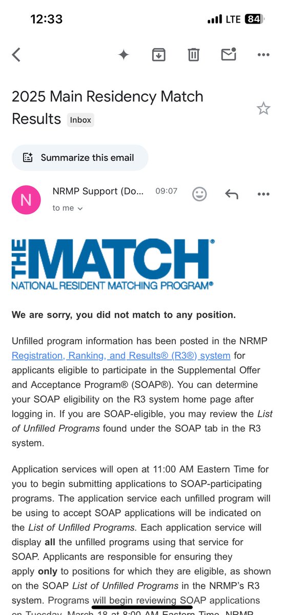 Match didn’t go as planned, but I’m ready for SOAP. My goals remain unchanged but now with extra drive and extra determination. I’ve come too far to stop now. Wish me luck 🍀 #Match2025 #GenSurgMatch2025 #IMG #LatinIMG