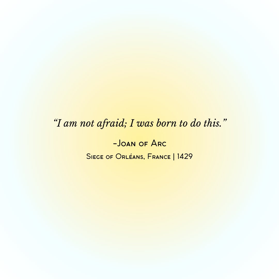 At 17, Joan of Arc declared, "I am not afraid; I was born to do this." At 19, she was executed.

Lately, I’ve been reflecting on her story as I go through my own purpose audit—a process I use to realign with the work I’m meant to do.

Our purpose is always there. The question is: