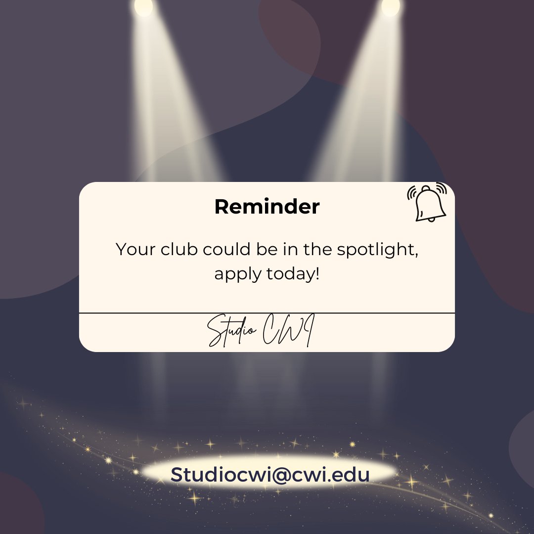 Last chance! Send the email and apply TODAY!
#studiocwi #StudioCWI #cwi #collegeofwesternidaho