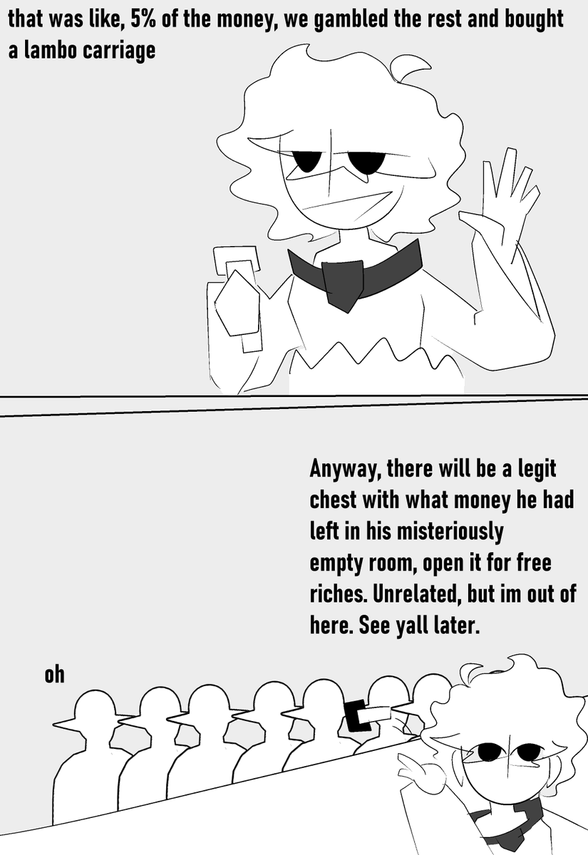 Sketch comic of the funeral from that stupid FUCK of a goblin