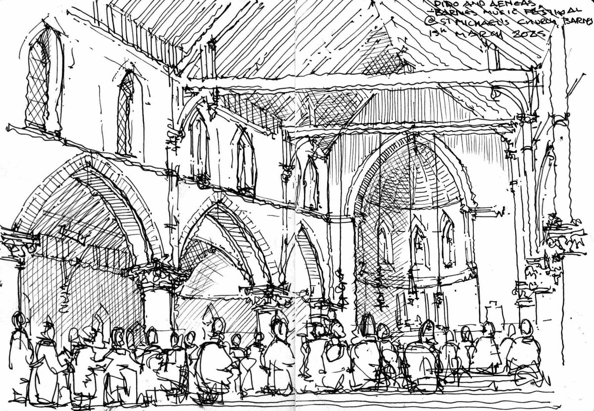 Enjoyed a lovely 'come and sing' performance of Purcell's Dido and Aeneas at St Michael and All Angels church as part of the Barnes Music Festival, with Hilary Campbell, conductor <a href="/BarnesMusicFest/">Barnes Music Festival</a> <a href="/HilaryJCampbell/">Hilary Campbell</a> <a href="/HelenLEdwards/">Helen Edwards</a>