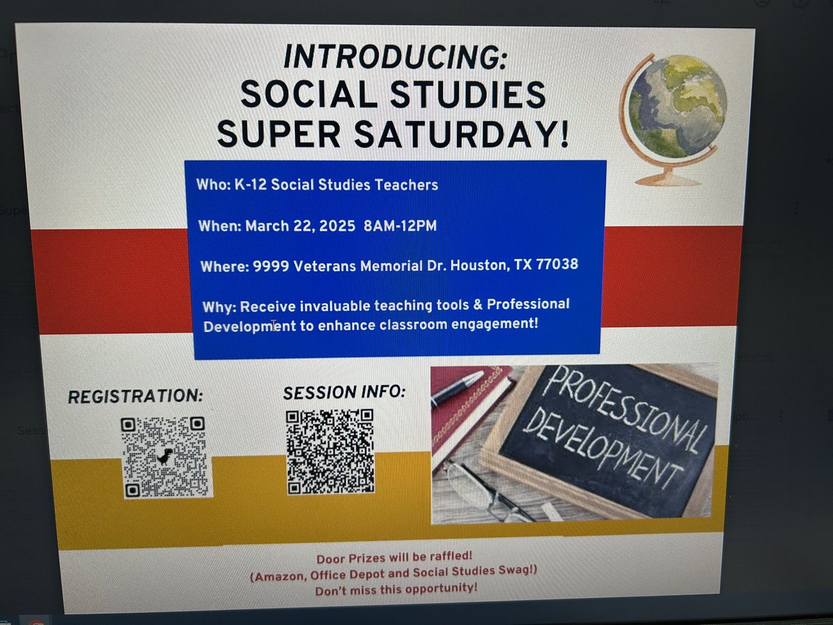 Only a few more days until the Social Studies Super Saturday Mini Conference. You don’t want to miss out on this free Professional Development Day.  see you there. CPE hours and Door Prizes will be given.
